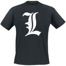 L Tribute, Death Note, T-Shirt Manches courtes