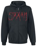 Skull, Sixx: A.M., Sweat-shirt zippé à capuche