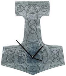 Acrylic Wall Clock  Thor's Hammer