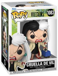 Cruella de Vil vinyl figurine no. 1083, Disney Villains, Funko Pop!