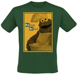 Cookie Monster - Baking Bread, Sesame Street, T-Shirt Manches courtes
