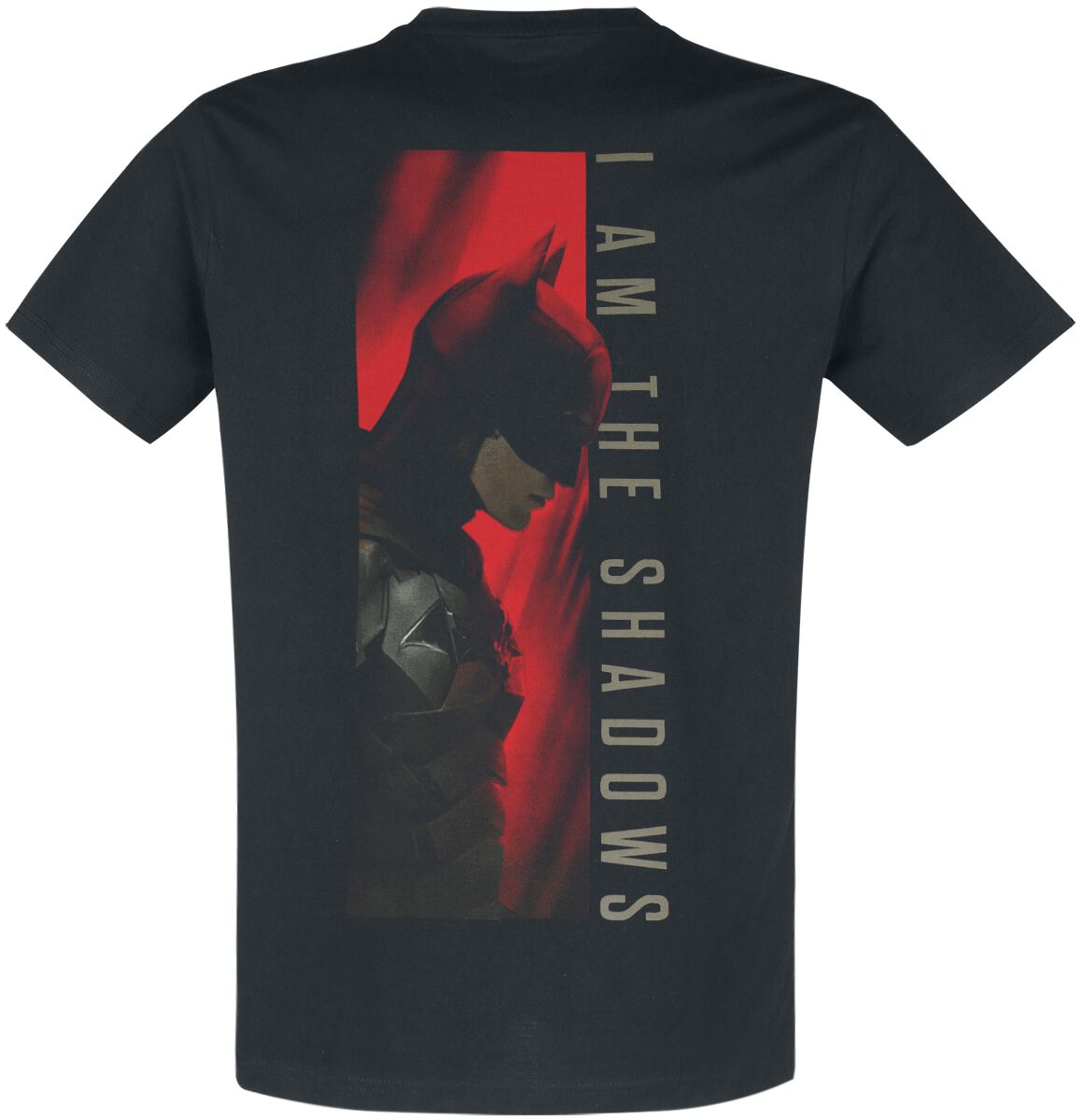 T-shirt Batman Homme - Noir, Manches Courtes, Col Crew, Coton, Taille S