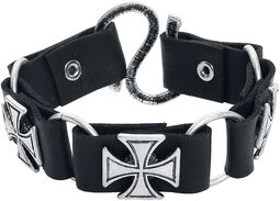 Croix De Fer, Rock Rebel by EMP, Bracelet imitation cuir