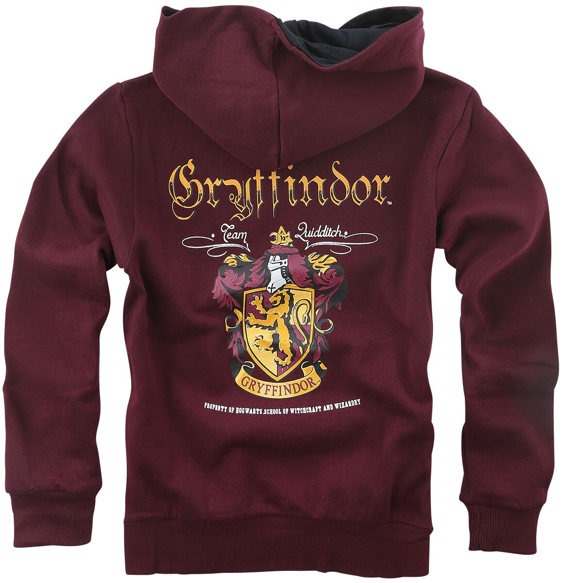 Pull à Capuche Harry Potter Garçon 9-10 Ans - Noir - Écusson Poudlard - Très Bon état