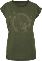 In Times New Roman - Snake Logo, Queens Of The Stone Age, T-Shirt Manches courtes