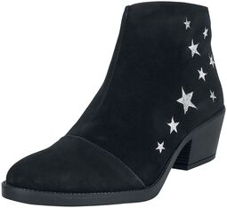 Suede boots with stars, RED by EMP, Bottes