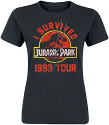 1993 - Tour, Jurassic Park, T-Shirt Manches courtes