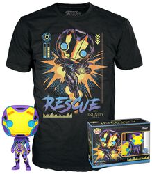 Rescue (Lumière Noire) - Pop! & T-shirt, Avengers, Funko Pop!