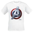 Age Of Ultron - Captain America Logo, Avengers, T-Shirt Manches courtes