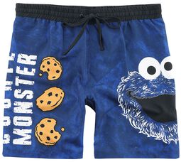 Cookie Monster - Tête, Sesame Street, Short de bain