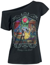 Rose, La Belle Et La Bête, T-Shirt Manches courtes