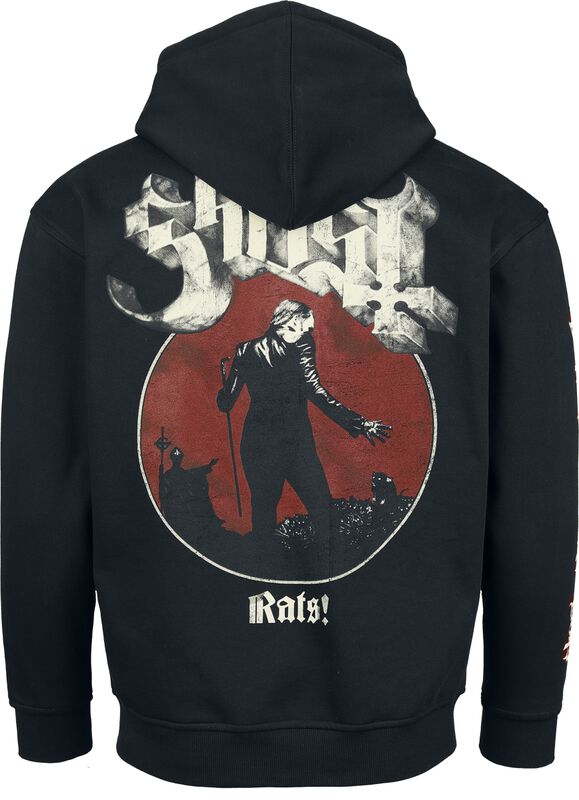 Do Rats Sweat Rats | Ghost Sweat-shirt zippé à capuche | EMP