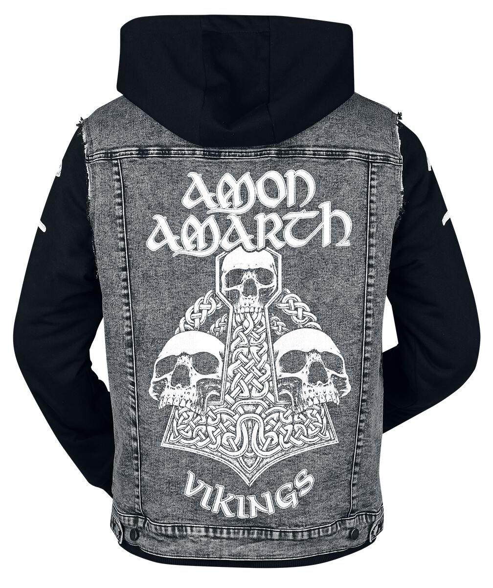 Veste D'hiver AMON AMARTH 3XL Noire - Parka Avec Capuche Fixe Et Intérieur Molletonné - Occasion Bon état
