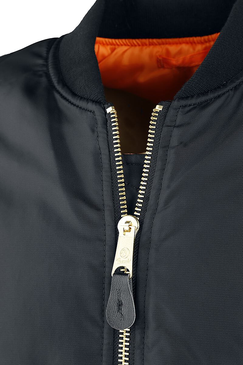 Veste Bomber Brandit MA1 Nylon - Noir - Sécurité Vol/police - Neuf Avec étiquettes - Taille Homme