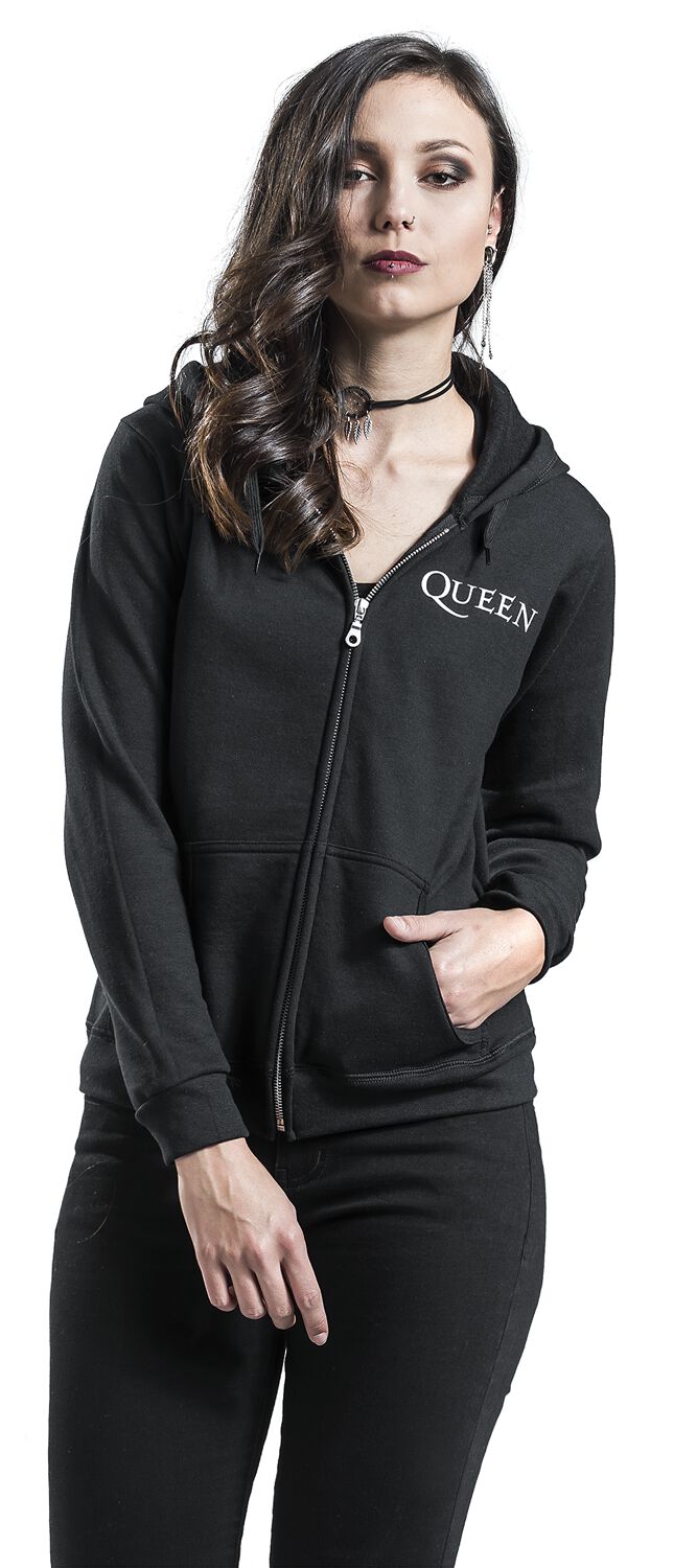 Blason Vintage Queen Sweatshirt zippé à capuche EMP