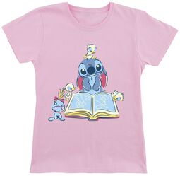 Kids - Reading A Book, Lilo & Stitch, T-shirt