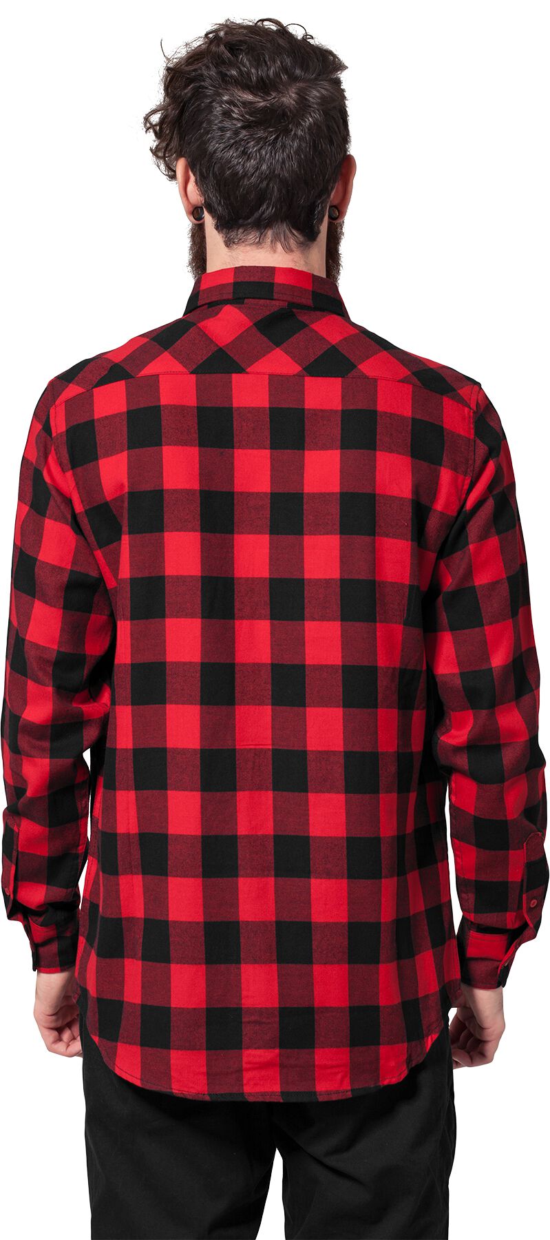 Achat Chemise Grand-père Homme Flanelle Verte Single Stripe (LVD) en gros