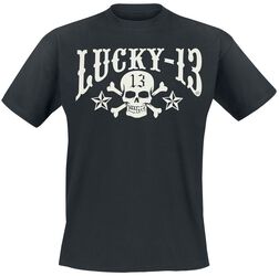 Skull Stars, Lucky 13, T-Shirt Manches courtes