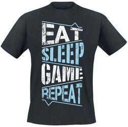 Eat Sleep Game Repeat, Eat Sleep Game Repeat, T-Shirt Manches courtes