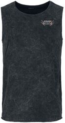 Vest top with band-shirt-look print, Collection EMP Stage, Top