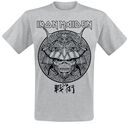 Samurai Eddie Black Graphic, Iron Maiden, T-Shirt Manches courtes