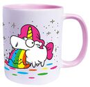 Puking Unicorn - Rainbow, Unicorn, Mug