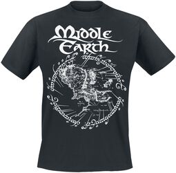 Middle Earth, Le Seigneur Des Anneaux, T-Shirt Manches courtes