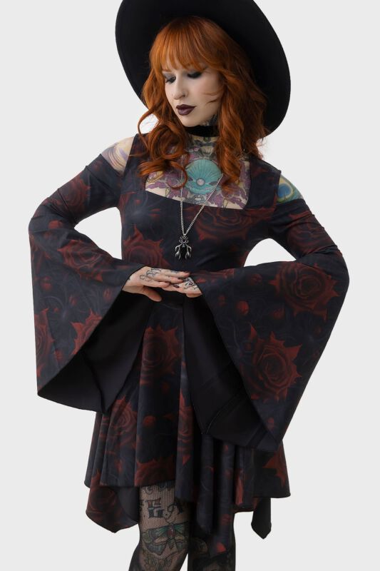 Blood Rose Mini Dress | Killstar Robe courte | EMP