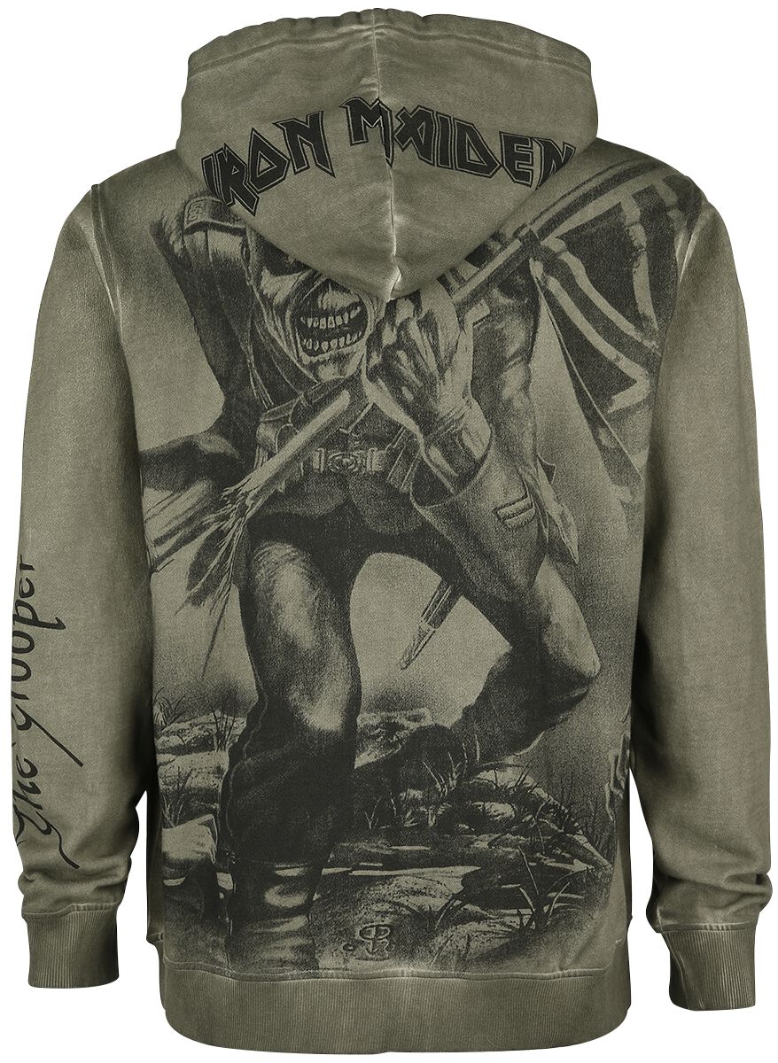 Sweat à capuche pour homme Iron Maiden - NOTB Une couleur - NOIR - ROCK