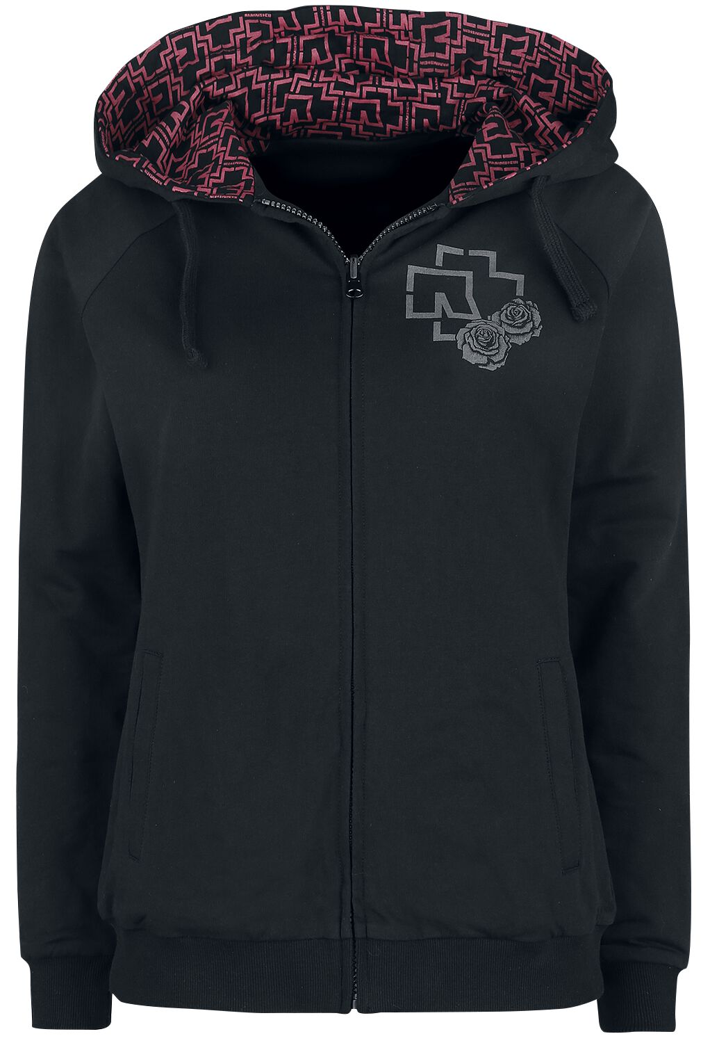 Sweat à Capuche Rammstein Sehnsucht Schneider | Zip Noir, Imprimé Poitrine/Dos, 65% Coton