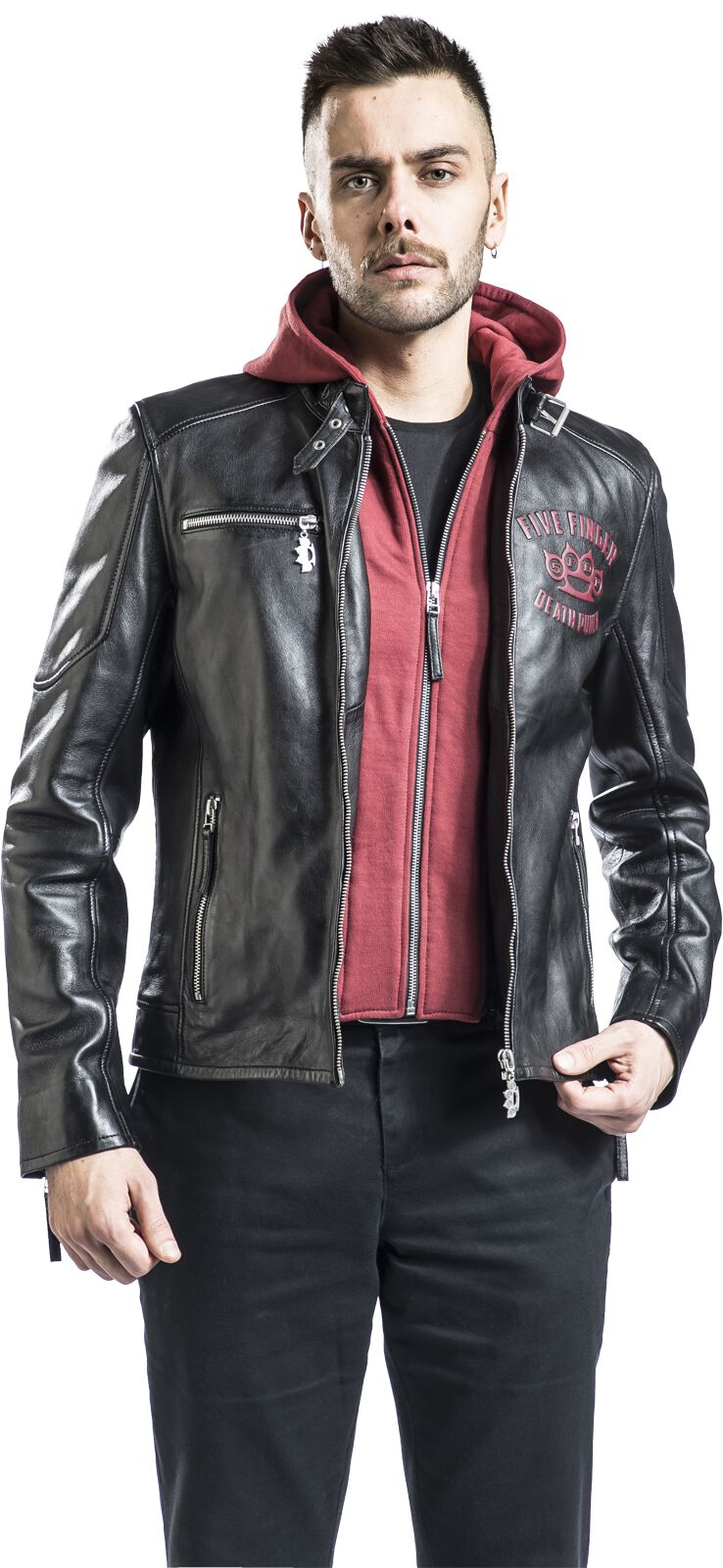 EMP Signature Collection Five Finger Death Punch Veste en cuir EMP