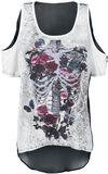 Skeleton Roses, Gothicana by EMP, T-Shirt Manches courtes