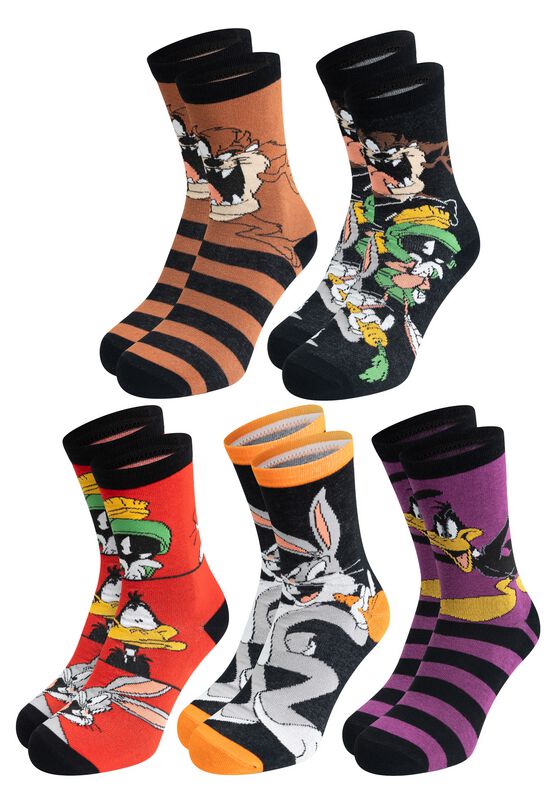 Lot De 4 Chaussettes Femme Looney Tunes, Cheville, Officielles, Coton Doux