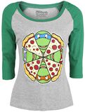 Pizza Clock, Teenage Mutant Ninja Turtles, T-shirt manches longues
