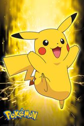 Pikachu Néon, Pokémon, Poster