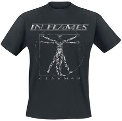 Clayman Vintage, In Flames, T-Shirt Manches courtes