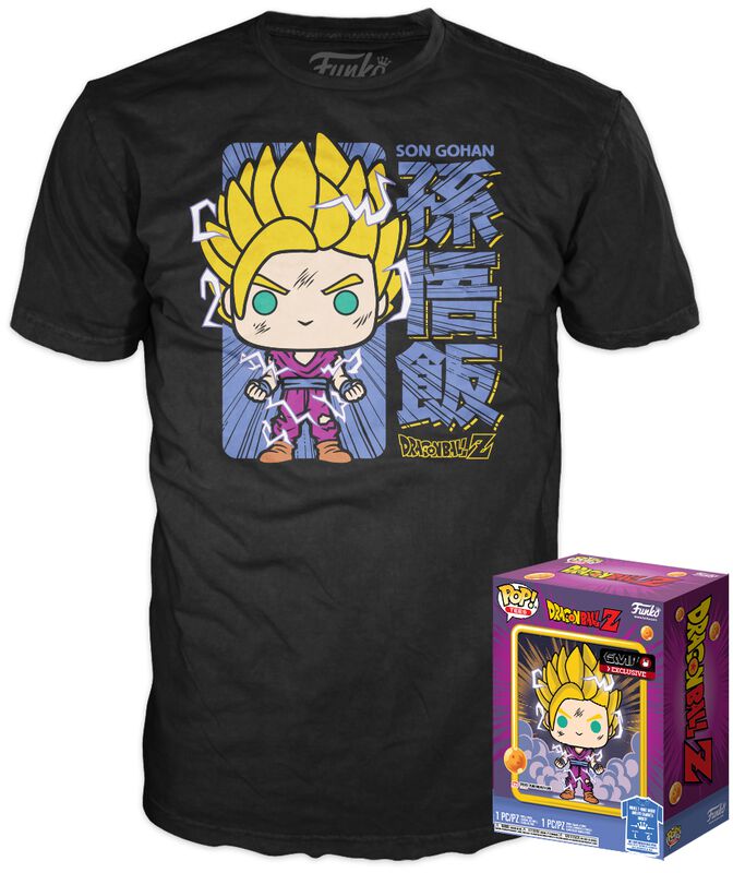 Dragon Ball Z - Super Saiyan Gohan (GITD) - Pop! & T-Shirt