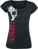 Skull Logo Shirt, Black Premium by EMP, T-Shirt Manches courtes