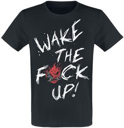 Wake The Fuck Up, Cyberpunk 2077, T-Shirt Manches courtes