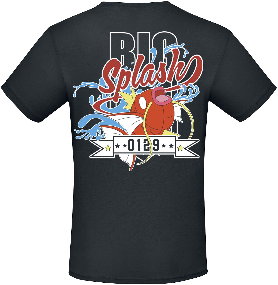 T-shirt Pokémon Magicarpe Vagues - Marque Uniqlo - Taille L - Occasion Très Bon état