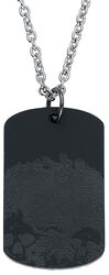 Skull dog tag, Rockers, Collier