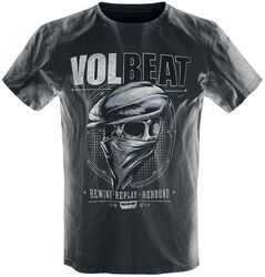 Bandana Skull, Volbeat, T-Shirt Manches courtes