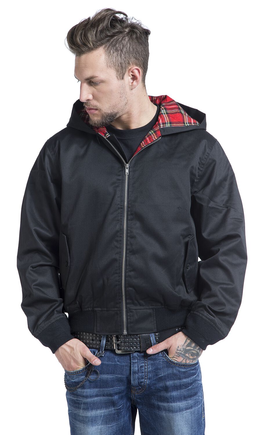 Veste Bomber Brandit Canterbury Classique - Noir Homme - Polyester/Coton - Neuf Avec étiquettes