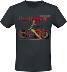 Pinup Motorcycle, Van Halen, T-Shirt Manches courtes
