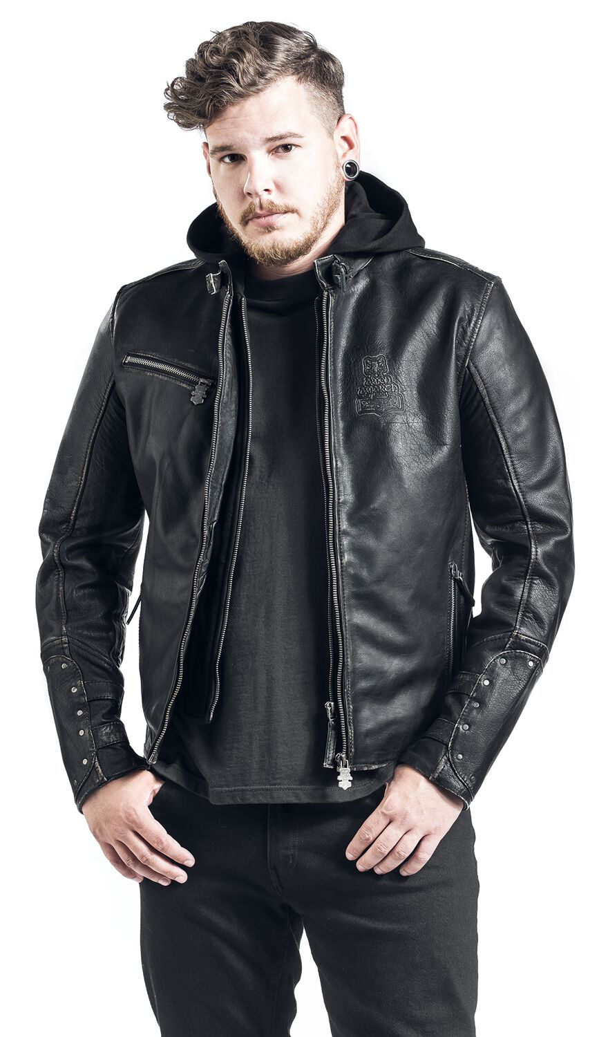 Veste D'hiver AMON AMARTH 3XL Noire à Capuche - Intérieur Molletonné - Occasion Bon état