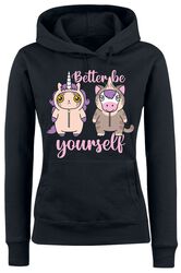 Unicorn - Cat - Better Be Yourself, Tierisch, Sweat-shirt à capuche