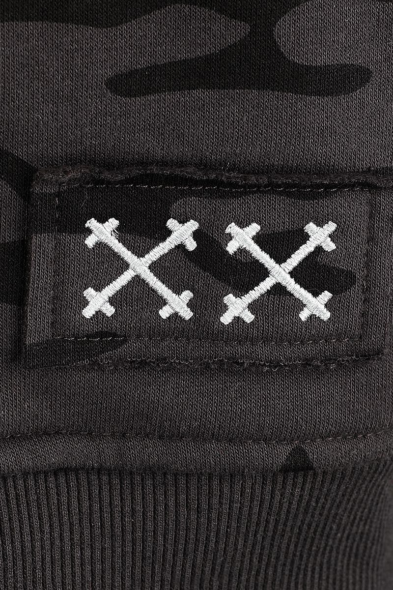 Sweat à Capuche avec imprimés & strass | Rock Rebel by EMP Sweat-shirt à capuche | EMP