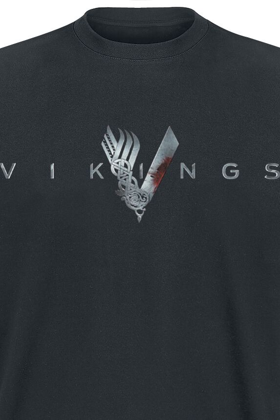T-shirt Vikings Ragnar – Fan Série TV, Noir, Coton, Marque Gildan