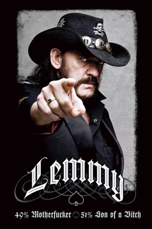 Lemmy Kilmister - 49% Mofo | Motörhead Poster | EMP