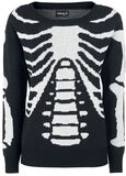 Skeleton Knitted Pullover, Gothicana by EMP, Pull tricoté